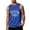 Blue, variant on Mens Hawaiian Beach Tank Tops Summer Vacation Muscle Top Graphic Sleeveless Shirts