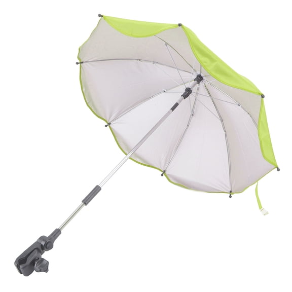 Baby Parasol, 14in Universal Umbrella With Clamp, 360 Degree Protection Sun Shade, Waterproof Umbrella For Trolley, Bike, Wheelchair, Beach Chair