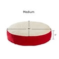 thumbnail image 5 of Happy Hounds Scout Sherpa Round Pillow Dog Bed, Crimson, Medium (36 x 36 in.), 5 of 9