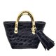 thumbnail image 4 of Bolso de mano para figuras de acción a escala 1:6 de 12 pulgadas, bolso de moda para mujer soldado con borlas. negro, 4 of 9