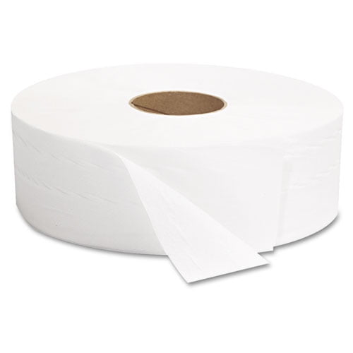 2-Ply Toilet Paper Rolls GEN Jumbo Jr 12 Rolls White GEN29B 