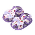 thumbnail image 3 of Siilsaa Toddler Sandals Open Toe Cute Flats Dress Sandals Summer Shoes Toddler/Little Kid/Big Kid Purple,4, 3 of 7