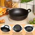 thumbnail image 2 of Mini, Non-Stick, Durable Pre-Seasoned Cast Iron Skillet With Dual Handles - Versatile Cookware For Outdoor Grilling & Camping, 2 of 11
