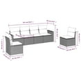 thumbnail image 2 of vidaXL Garden Sofa Set Beige, Cream PE rattan, Powder-coated steel Large, 2 of 4