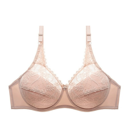 

Seamless Bra For Women Push-Up Feamle Solid Beige 44