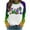 White-4, variant on Charella Long Sleeve Shirts for Women Mardi Gras Decorations Crewneck Loose Sweatshirts 2024 Fashion Tops,White,XL