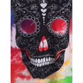 thumbnail image 3 of Cráneo del tinte del lazo del lazo de hombro Tamaño de Halloween Plus Tank Top Rosegal Camisetas sin mangas de talla grande, 3 of 5