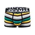 thumbnail image 5 of JOCKMAIL 3PCS/Pack Men Briefs Underwear Cotton Mens Rainbow Stripe Underwear Boxer Comfortable Underpants, 5 of 7