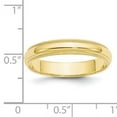 thumbnail image 4 of Primal Gold 10 Karat Yellow Gold 4mm Milgrain Half Round Band Size 5.5, 4 of 6