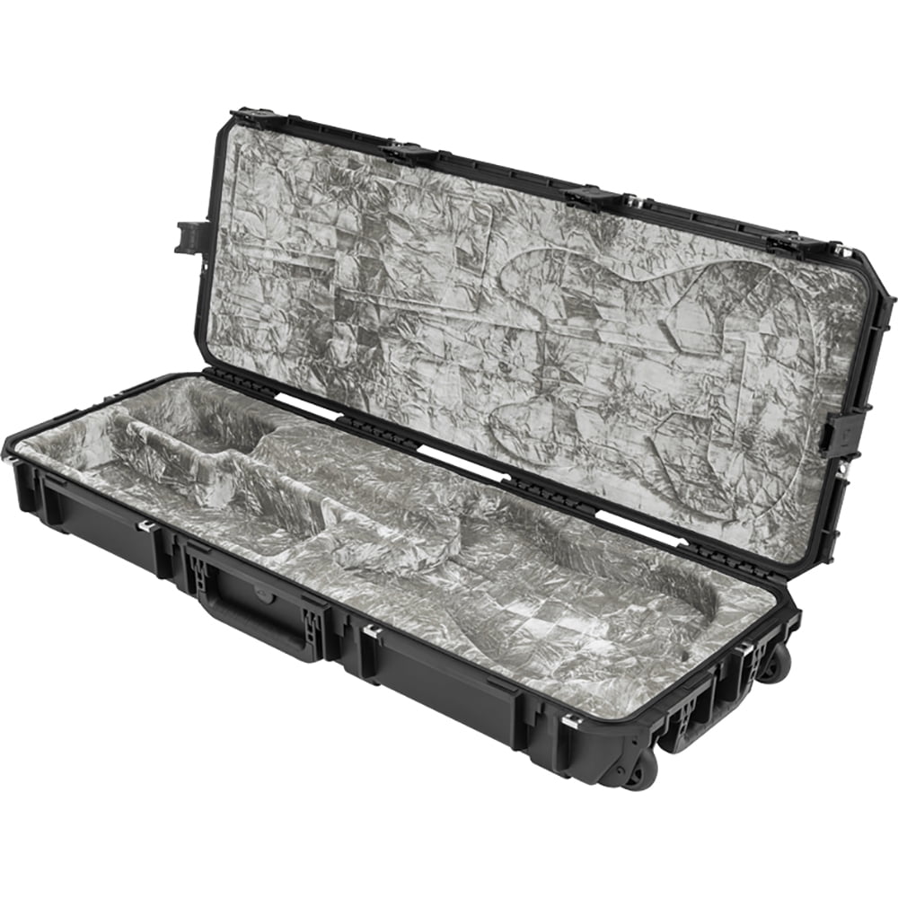 SKB iSeries Waterproof Strat and Tele Guitar Injection Molded Mil-Standard Waterproof Flight Case with Quiet-Glide Wheels