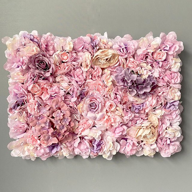 Hortensia Artificial de 40x60cm, flor de peonía, Fondo de arco de boda, decoración de pared, diseño colgante para balcón y hogar