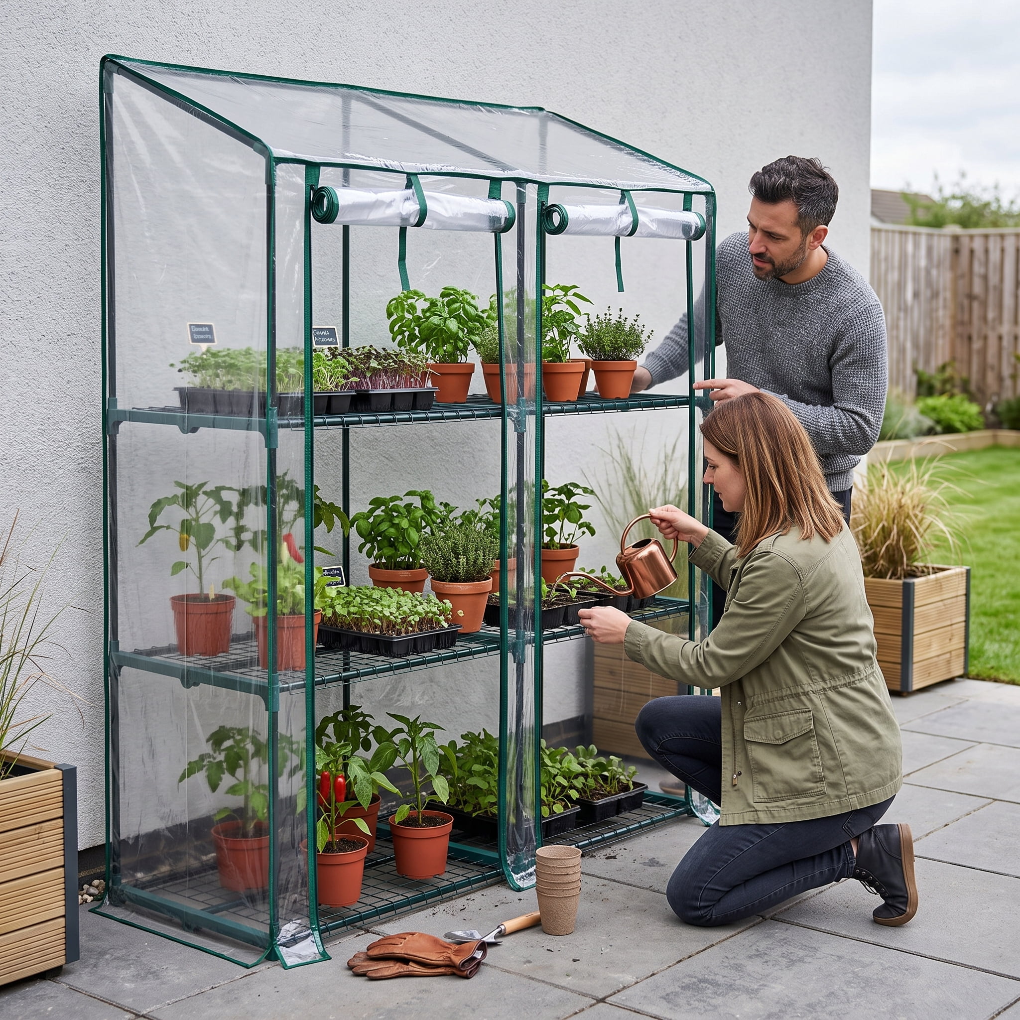 Portable Greenhouse Lean-to Green House