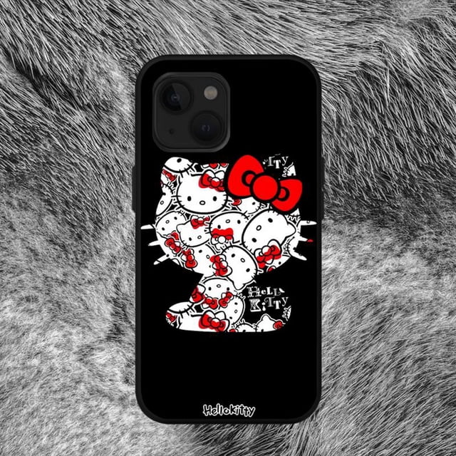 S-sanrios Kittys-funda bonita de gato Hallo para iPhone 11, 12 Mini, 13, 14 Pro, XS Max, X, 8, 7, 6S Plus, SE, XR Fivean LED