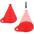 thumbnail image 2 of Embudo plegable de silicona para tarros, embudo plegable grande para tarros de conservas para boca ancha y tarros regulares, embudo de especias para mermelada de grado alimenticio Ormromra 2034084-1, 2 of 9