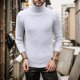 thumbnail image 2 of Gibobby Suéter ligero hombre Sudadera de vellón de manga larga con cuello redondo para hombre(Blanco,XG), 2 of 4