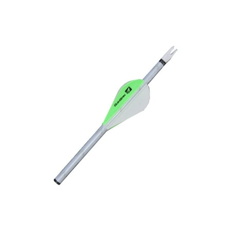 NAP Quikfletch Quikspin 2 4-Vanes Stabilizing Fletching - White/Green 2 Vane C29