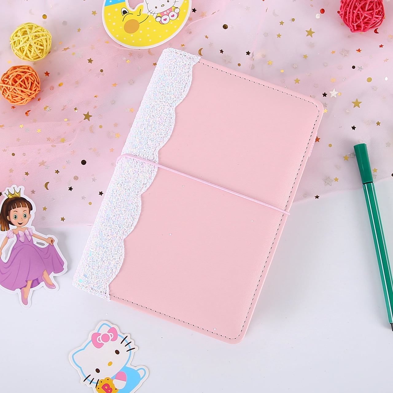 A6 Binder, Marble Budget Binder, Refillable 6 Ring Mini Binder for A6