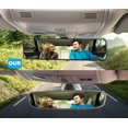 thumbnail image 2 of Espejo retrovisor, espejo interior convexo de 290 mm, espejo gran angular con clip para reducir el punto ciego de manera efectiva para automóviles, SUV y camionetas (290 x 74 mm), 2 of 5