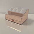thumbnail image 2 of OnDisplay Sela Tiered Large Drawer Mirrored Acrylic Makeup/Jewelry Organizer (Rose Gold), 2 of 6