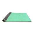 thumbnail image 2 of Ahgly Company Indoor Rectangle Solid Turquoise Blue Modern Area Rugs, 7' x 9', 2 of 4