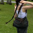 thumbnail image 5 of 2024 Nuevo bolso de lona vaquera con múltiples bolsillos para mujer, estilo retro europeo y americano, de alta gama, personalizado, con un solo hombro, bandolera, tendencia, 5 of 5