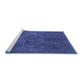 thumbnail image 2 of Ahgly Company Machine Washable Indoor Rectangle Abstract Blue Modern Area Rugs, 8' x 12', 2 of 4