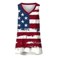 thumbnail image 4 of Jsaierl Independence Day Tank Tops for Women Summer Patriotic American Flag Print Tees Loose Fit Sleeveless T Shirts Cami Classic V Neck Tanks S-XXXL, 4 of 6