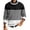 Black, variant on Wutalume Men's Round Neck Ribbed Knit Pullover, Long Sleeve Striped Print Sweater, Comfortable Stretch Top for Casual Layering and Everyday Wear,Black L