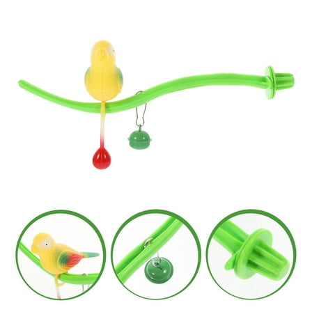 FRCOLOR 1 Set Plastic Bird Perch Toy for Parakeets and Parrots Perching
