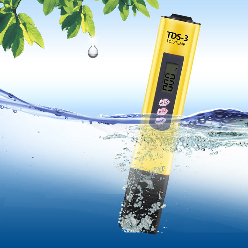 Digital PH Meter Swimming Pools PH Reader ±0.01High pH Accuracy Pocket Size Water Quality Tester with ATC 0-14 pH Measurement Range for Household Drinking Water Aquarium New Yellow