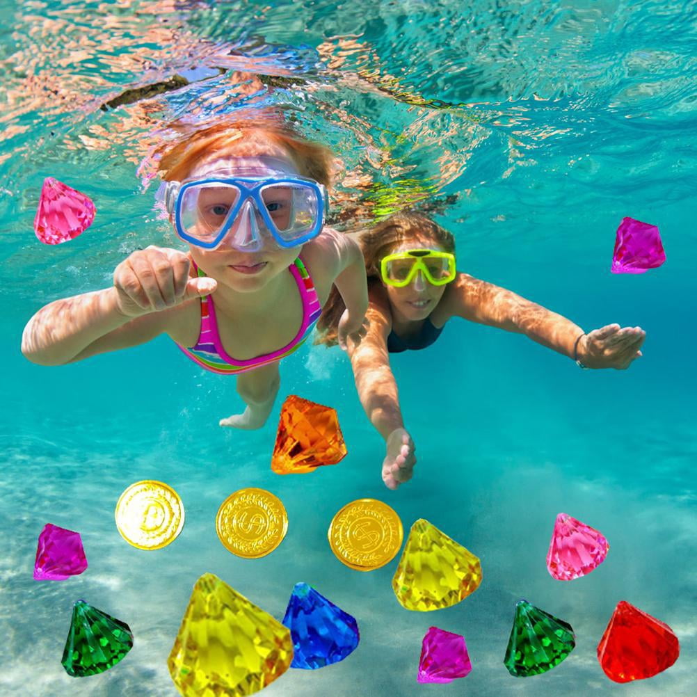 Set De 3 Anillos De Buceo Para Piscina – Juguetes De Natación Subacuática De PVC, Estables Y Duraderos