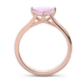 thumbnail image 4 of 2.00 Carat Trillion Cut Pink Sapphire Gemstone Trendy Bridal Ring for Ladies Solid 14K Rose Gold Size 3.5 by Diamond Capitals, 4 of 7