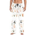 thumbnail image 7 of FORMRS Mens Pajama Pants with Pockets Sleepwear Lounge Bottoms Sizes S-2XL, White Halloween Pumpkin, 7 of 7