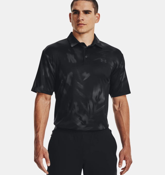 Under Armour 1327037-050-LG Playoff Men's Polo 2 Black Size LG Shirt ...