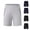 Black, variant on Men's Solid Color Polyester Sports Shorts Outdoor Versatile And Casual Five Quarter Pants Gray M