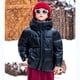 thumbnail image 5 of Parkas de manga larga del mismo estilo, chaqueta de plumón de color liso de invierno para niños y niñas, estilo corto, holgada y gruesa, chaqueta blanca con capucha, abrigo de poliéster para niños., 5 of 8