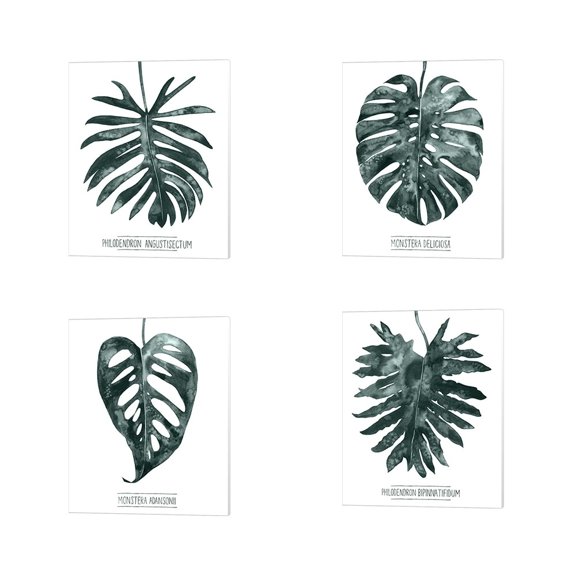 Metaverse Grace Popp 'Gemstone Tropicale' Canvas Art (Set of 4)