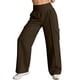 thumbnail image 1 of Pantalones Estirables con Bolsillos para Mujeres Bolsillos de Color Sólido Leggings Pantalones Recortados para Mujer Leggings con Bolsillo, 1 of 9