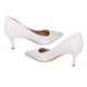 thumbnail image 3 of Zapatos de tacón alto con punta cerrada y puntiaguda para mujer, elegantes y a la moda, de piel sintética, para bodas, fiestas, color beige 37, 3 of 15
