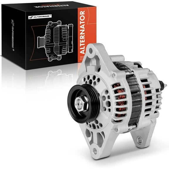 A-Premium Alternator Compatible with Nissan Sentra 1991-1994, NX 1991-1993, 1.6L, 12V 70A 4-Groove Pulley Clockwise, Replace# 231000E700, 231000E705