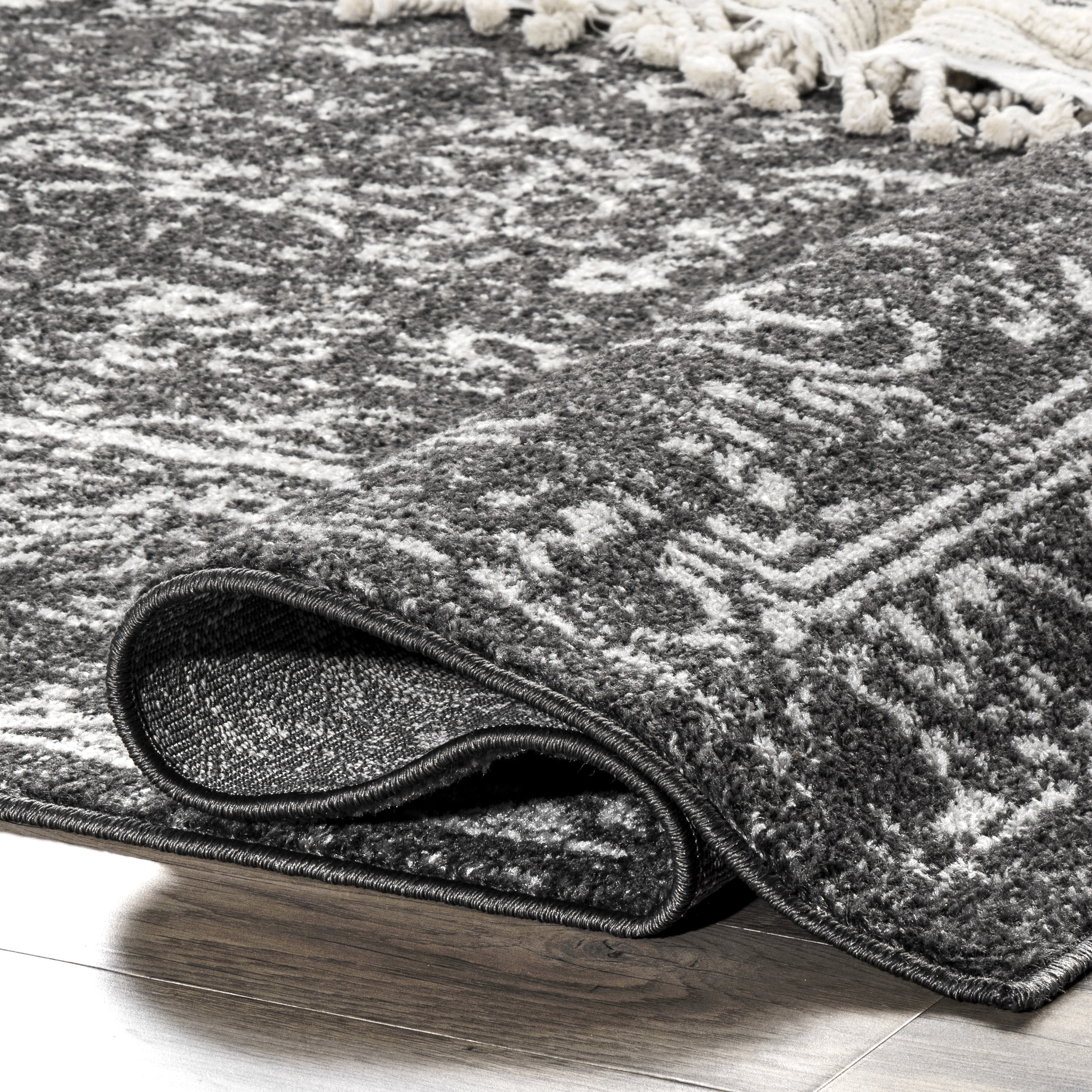 nuLOOM Arlena Vintage Traditional Area Rug, 10' x 14', Charcoal