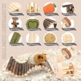 thumbnail image 4 of Accesorios para jaulas de hámster YIXUND, 12 juguetes masticables para roedores pequeños, 4 of 6