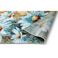 thumbnail image 4 of Well Woven Bliss Blue & Green Modern Floral 8x10 (7'10" x 9'10") Area Rug, 4 of 6