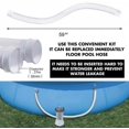 thumbnail image 3 of Queilt Pool Replacement Hose Set Leak Proof Hose Durable Filter Fittings For Inflatable Pools 2 Hose 4 Carabiners, 3 of 5