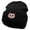 Black, variant on Kitty Embroidered 12 Inch Long Knitted Beanie - Black OSFM