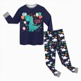 thumbnail image 5 of NOLDARES Little Boys Pajamas Toddler Boys Clothes Truck Sleepwear Cotton 2 Pieces Pjs Kids Jammies Sets 6-12 Months 12-24 Months 2t 3t 4t 5t 6t 7t 8t 9t Children,Navy,5-6 Y, 5 of 5