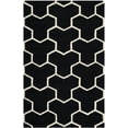 thumbnail image 2 of SAFAVIEH Cambridge Joshua Geometric Tessellation Wool Area Rug, Black/Ivory, 4' x 6', 2 of 5