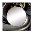 thumbnail image 2 of Designart "Elegant Gold, Black, and White Stained Glass VI" Modern Square Mirror Wall Decor Modern - Large Gold Square Bathroom Mirror - Square Printed Wall Mirror Art, 2 of 5