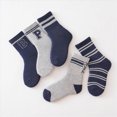 thumbnail image 5 of NOLDARES Unisex Kids Toddler Calf Socks, Thick Warm for Boys Girls Winter Outdoor & Cold Home Floors 5-Pairs, 5 of 9