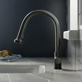 thumbnail image 5 of Nouvet Single Handle, Pull-Down Kitchen Faucet in Matte Black, 5 of 11